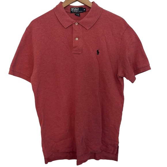 Polo Ralph Lauren Other - Polo by Ralph Lauren Mens Polo Shirt Size Medium Red Pink Preppy Academia Casual